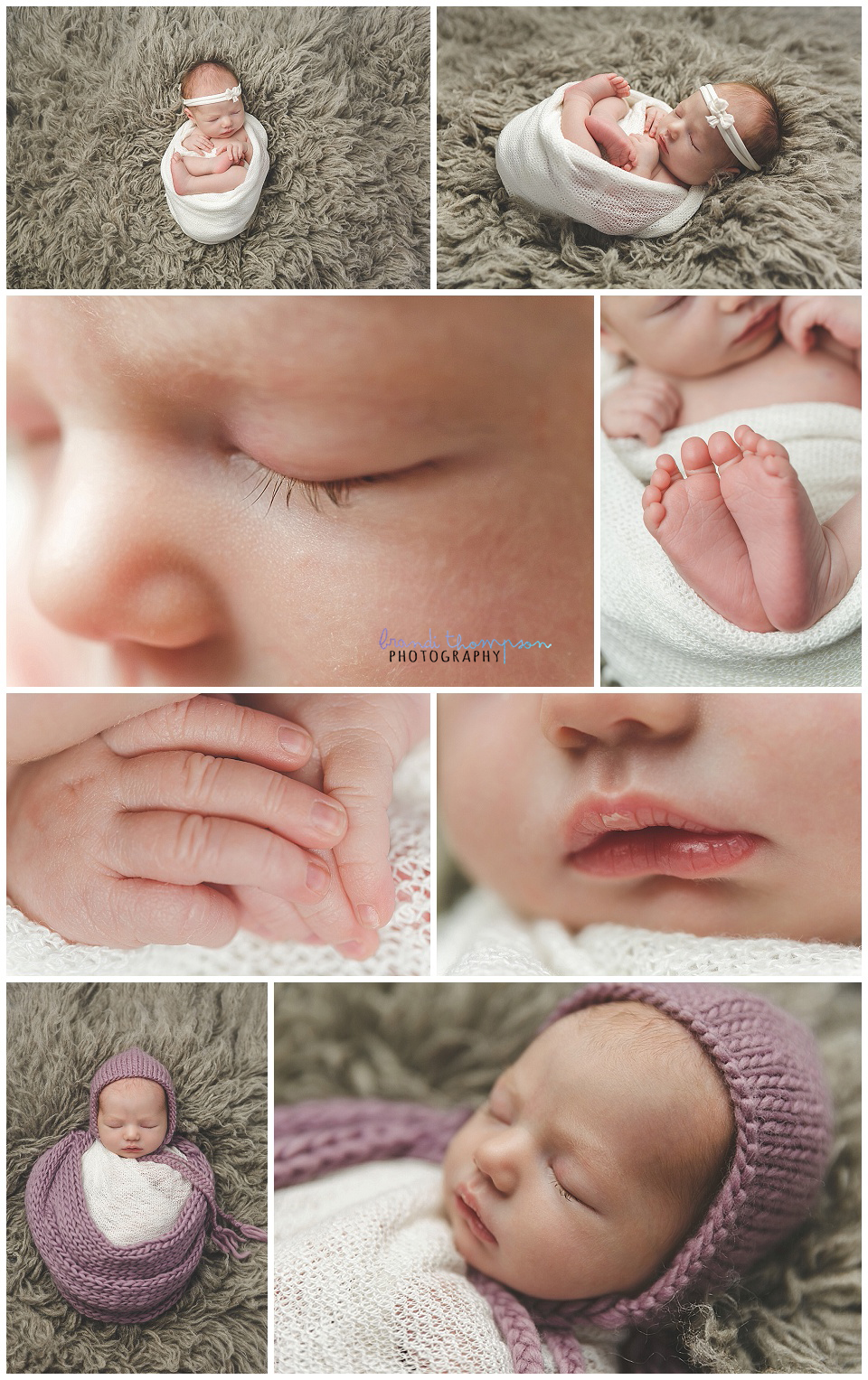 newborn images with baby girl in plano studio